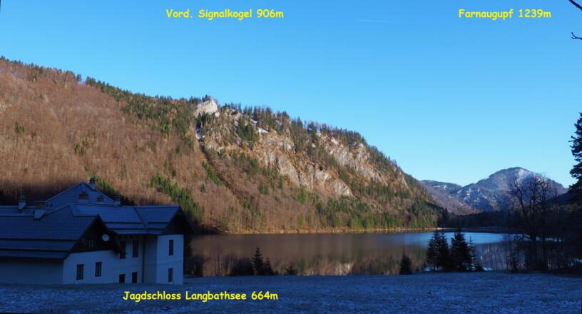 Jagdschloss am Vord. Langbathsee