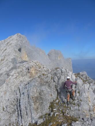 Verbindungsgrat zur Hinteren Karlspitze