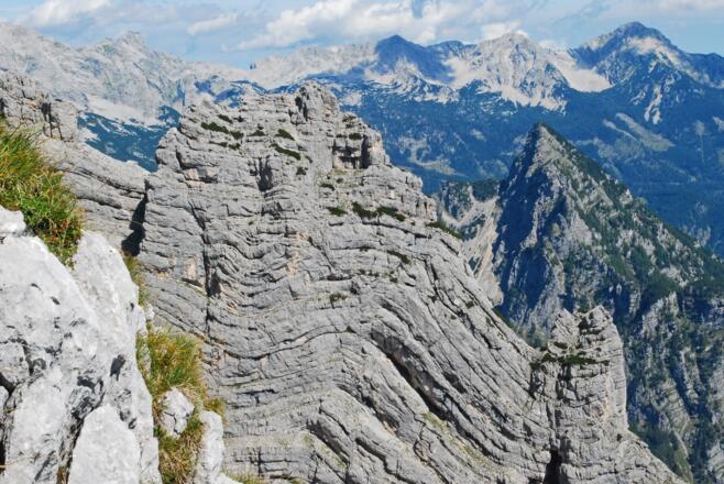 Blick vom Ostgrat des Hebenkas auf den Großen Turm