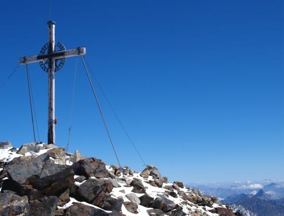 Gipfelkreuz Schrankogel 3497 m