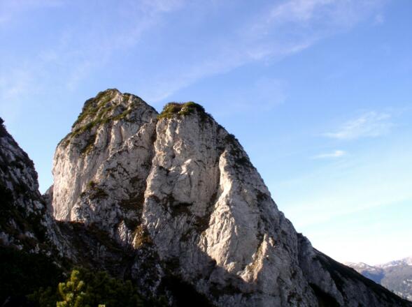 Einstieg zum Klettersteig 1670 m