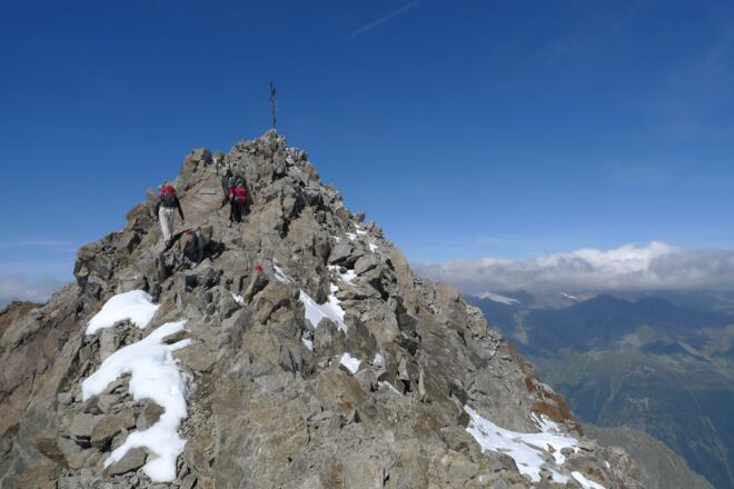 Die letzten Meter zum Gipfel