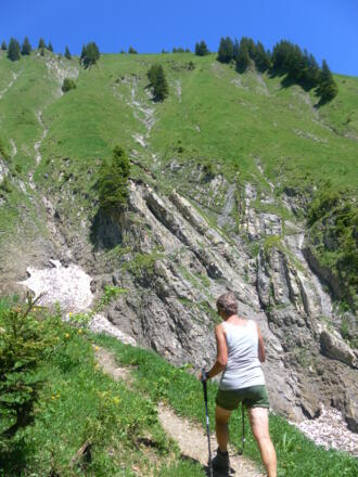 Querung in den Seewaldtobel