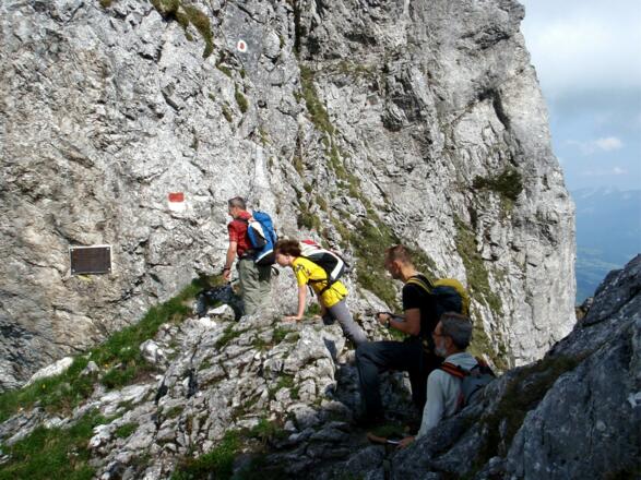 Klettersteig-Einstieg 1670 m