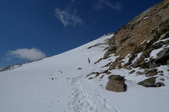 Gletscherrest im oberen Teil (2013)