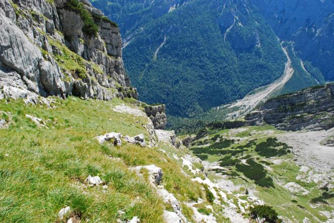 Blick vom Ostgrat des Hebenkas auf den Poppensand 