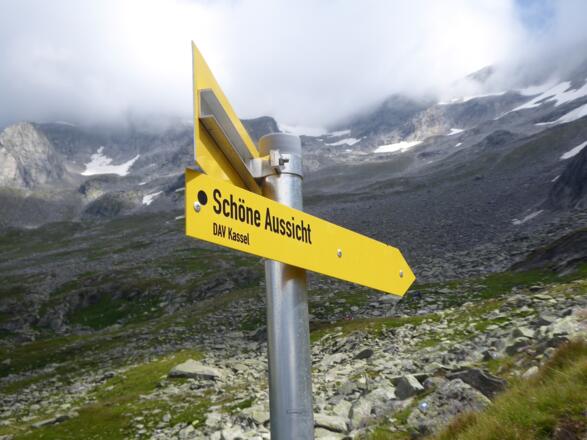 Wegweiser zur Schönen Aussicht