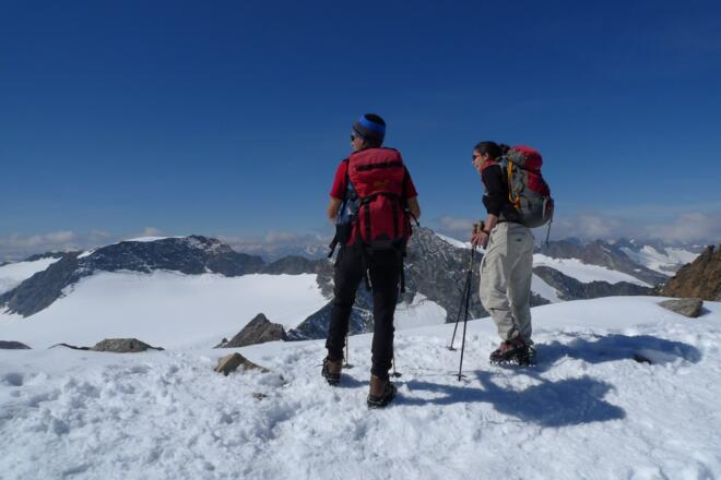 Blick kurz vor dem Gipfel