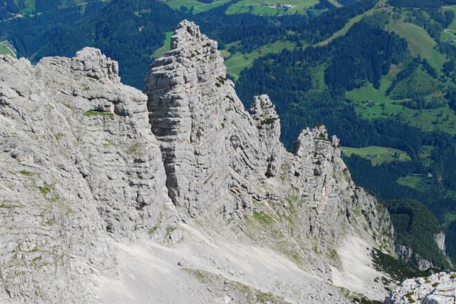 Blick vom Gipfel des Hebenkas ins Turmtal
