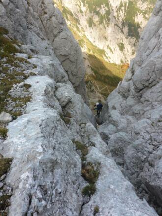 4. Seillänge vom 4. Stand aus