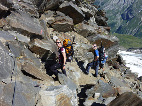 Abstieg über den Ostgrat.
