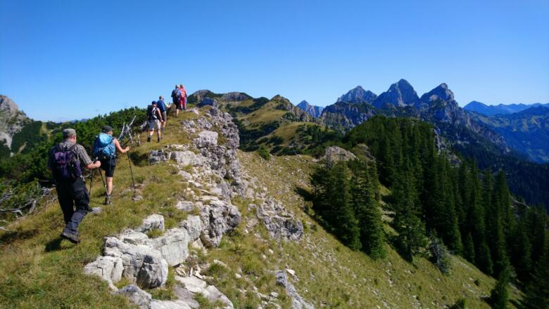 Unterwegs auf dem Lumberger Grat