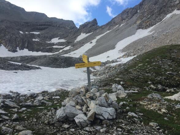 Abzweiger zum Kleinen Pleißlingkeil