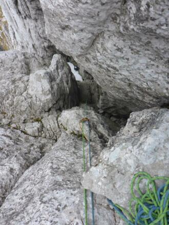 3. Seillänge vom 3. Stand aus