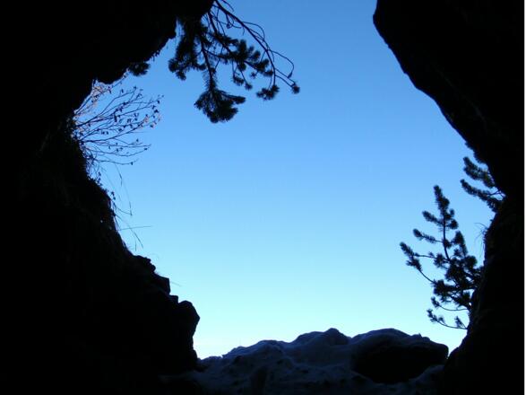 Höhlenkirche1615 m, wo sich die Protestanten versteckten.