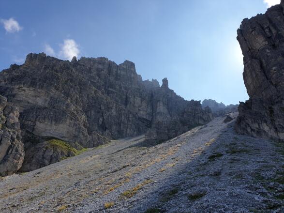 Anstieg Richtung Alpenklubscharte