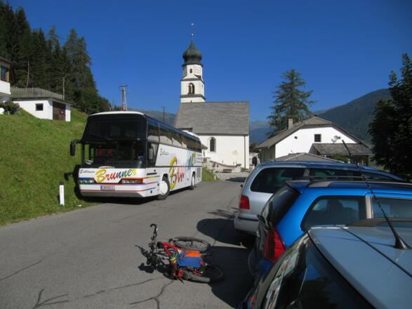 PP vor der Hollbrucker Kirche