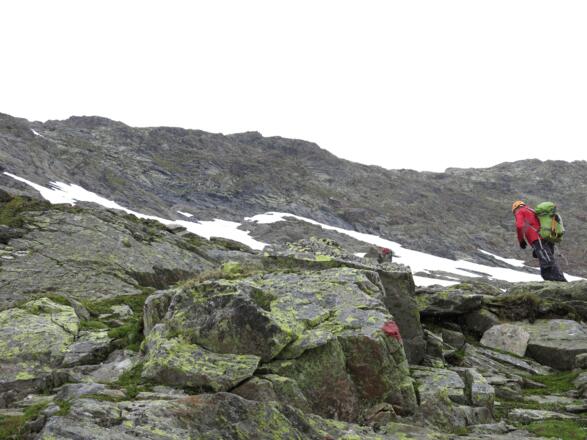 Südseite des  Langtaljochs