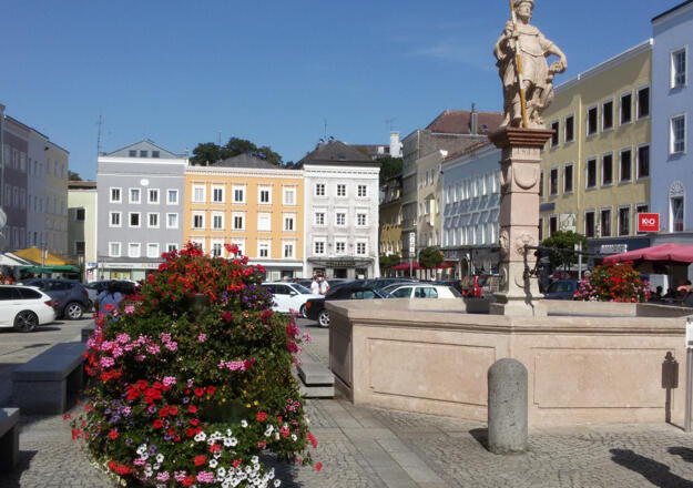 Dietmarbrunnen Hauptplatz in Ried