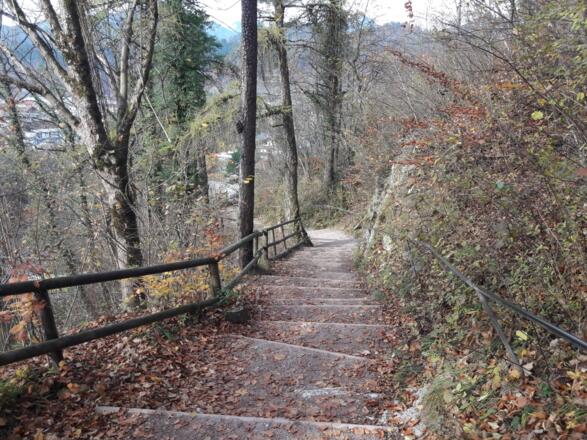 Die letzten Meter abwärts