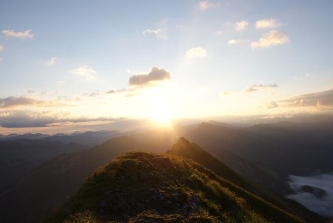 Sonnenaufgangsstimmung auf der Kanisfluh