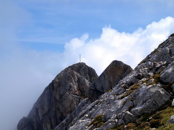 Am Gipfelgrat um 2300 m